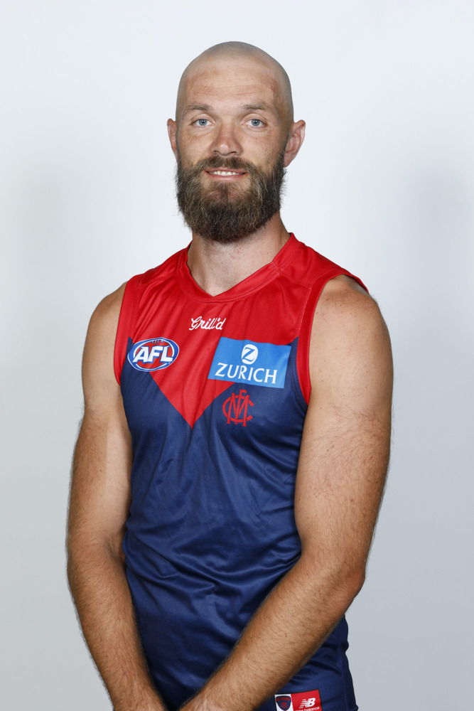 2025 Melbourne Demons Retro Gather Round Blue Guernsey - Max Gawn #11