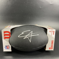 NFL - Titans Elic Ayomanor Signed Black Composite Silver Series Football