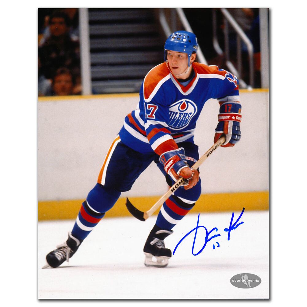Jari Kurri Edmonton Oilers In The Game Autographed 8x10