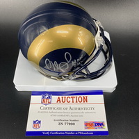 HOF - Rams Orlando Pace Signed Mini Helmet