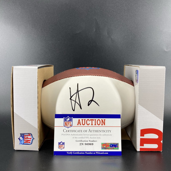 NFL - Titans Hassan Haskins signed panel football