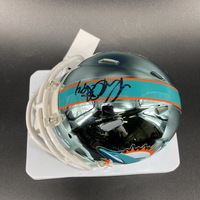 Dolphins - Robert Quinn Signed Chrome Mini Helmet