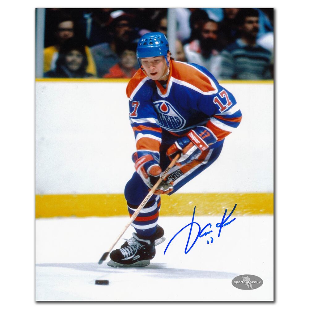 Jari Kurri Edmonton Oilers Rush Autographed 8x10