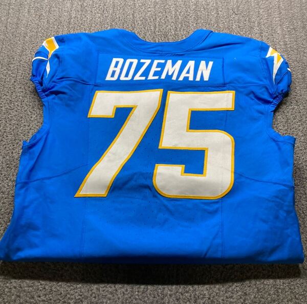 STS - Chargers Bradley Bozeman Game Worn Jersey 11/09/2025 Size 48 With ...