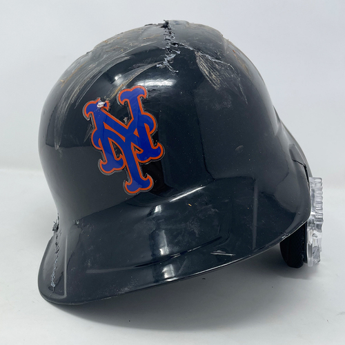 Pete Alonso 20 GameUsed Black Batting Helmet 24, RBI Mets vs. Braves 5/10/24 New