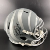 HOF - Bengals Anthony Munoz Signed Replica Slate Speed Helmet with HOF 9...