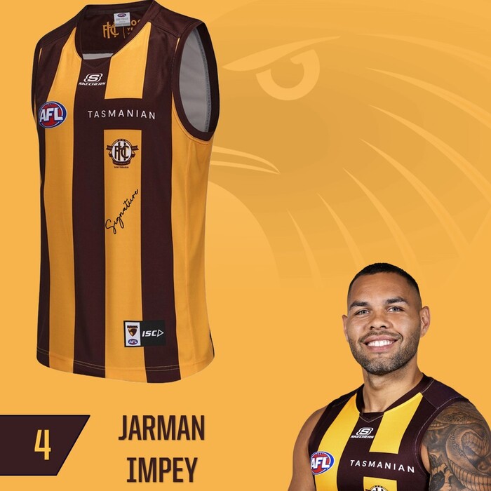 Photo of Jarman Impey #4 Hawthorn 2025 Elimination Final Match-Worn Guernsey