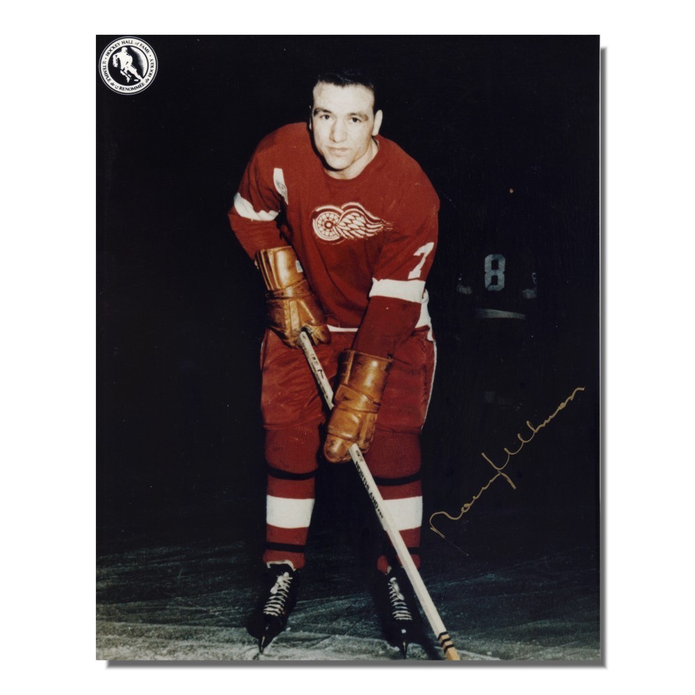 Norm Ullman Autographed Detroit Red Wings 8x10 Photo