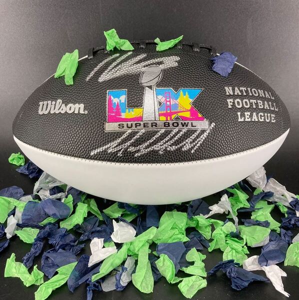NFL - Seahawks Multi-Sign Comemmorative SB LX Panel Ball Signed By Super...