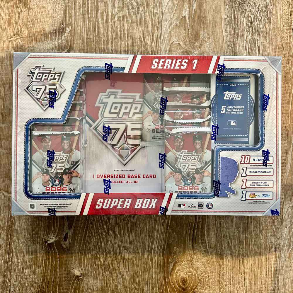 SPORTS OFFICIALS CARE: Topps 75 Series 1 2026 Cards Super Box