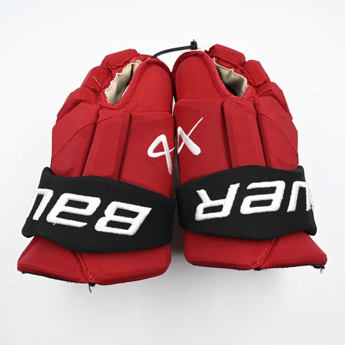 Image of Hamilton, Dougie<br>Bauer Vapor Gloves<br>New Jersey Devils<br>#7