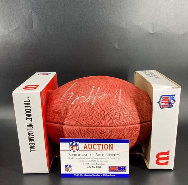 NFL - Commanders Sam Howell Signed Authentic Football