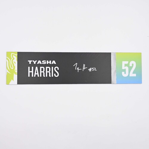 Image of Harris, Tyasha - Dallas Wings - Locker Room Nameplate - Autographed - 2025 WNBA Season