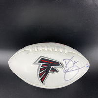 Falcons -  Dan Quinn Signed Panel Ball With Falcons Logo