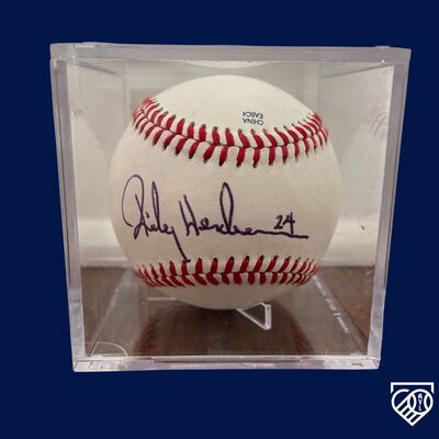 Rickey Henderson Autographed Baseball
