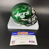 HOF - Jets Ty Law Signed Mini Helmet with HOF 19 Inscription