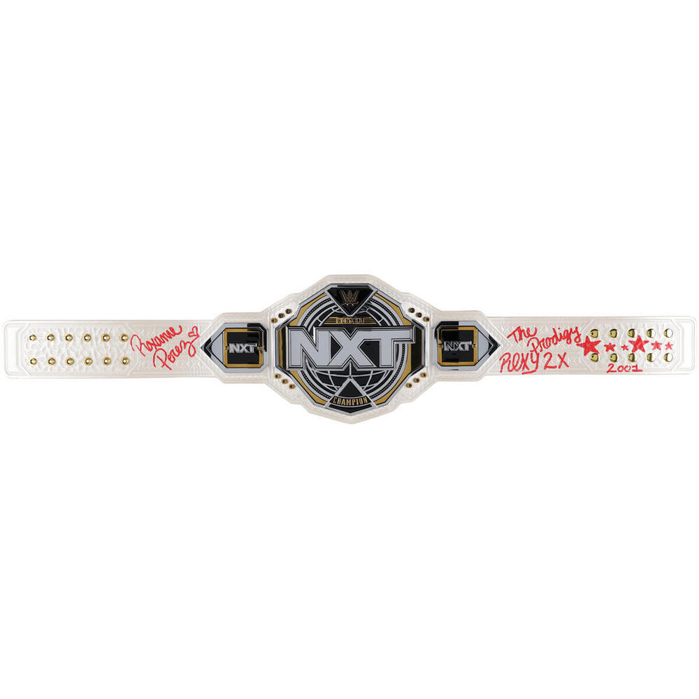 Roxanne Perez Autographed NXT Women's Championship Replica Title Belt with Multiple Inscriptions