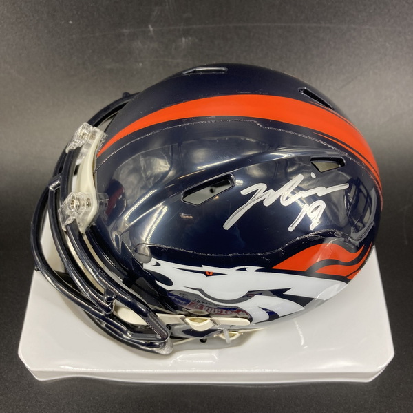 NFL - Broncos Marvin Mims Signed Mini Helmet