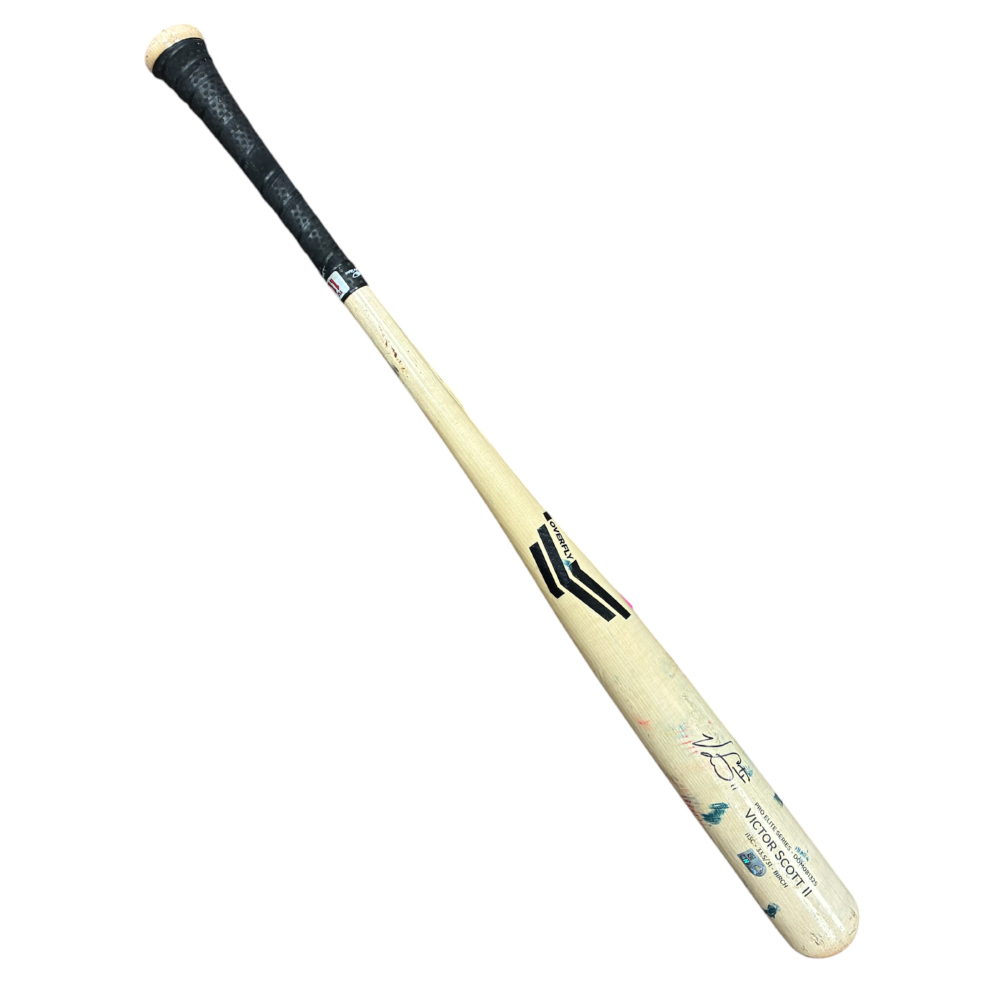 Victor Scott II Autographed Game Used Broken Bat (9/10/25 STL
