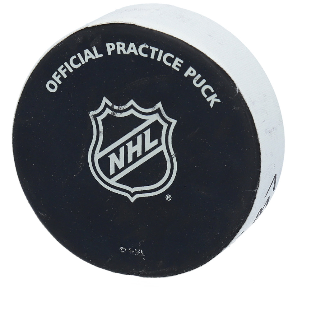 Practice-Used Puck from the Game Between the Carolina Hurricanes and Boston Bruins on August 15, 2020