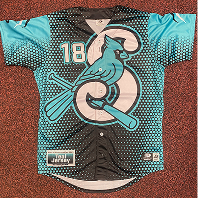 #18 - Pete Hansen - LHP - Size 48 - 2025 Springfield Cardinals Teal Jersey