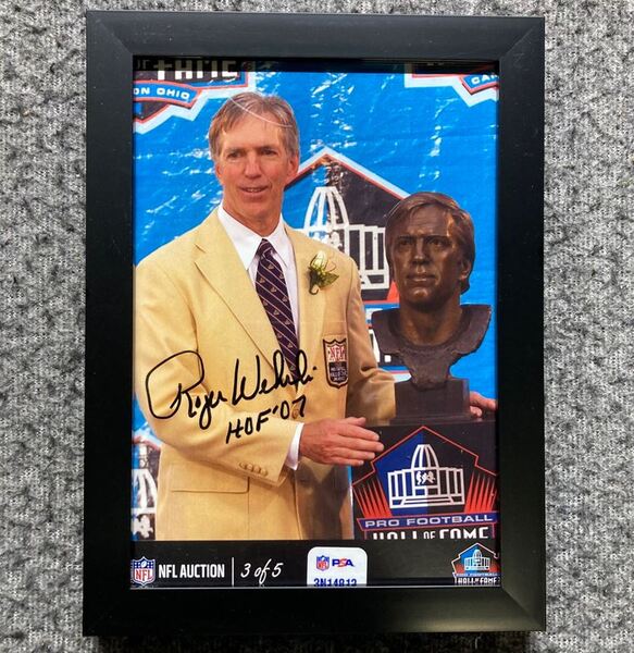 HOF - Cardinals Roger Wehrli NFL Auction Exclusive Signed 5x7 Photo Indi...