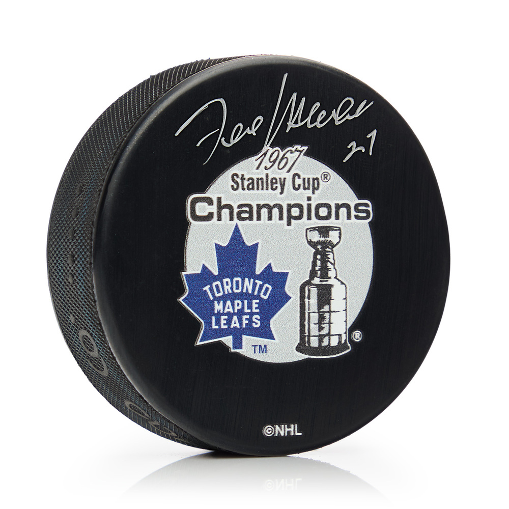 Frank Mahovlich Signed Toronto Maple Leafs 1967 Stanley Cup Puck