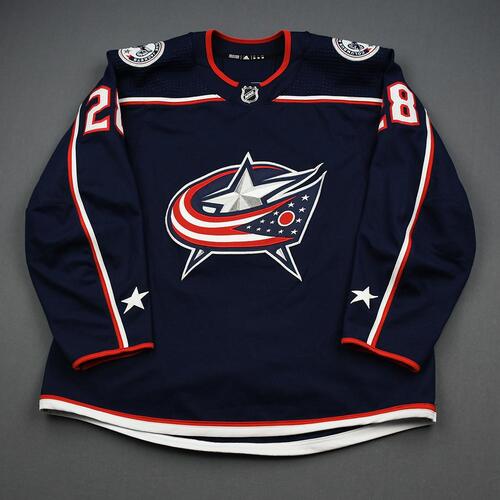 Image of Bjorkstrand, Oliver<br>Blue Set 1<br>Columbus Blue Jackets<br>2019-20<br>#28