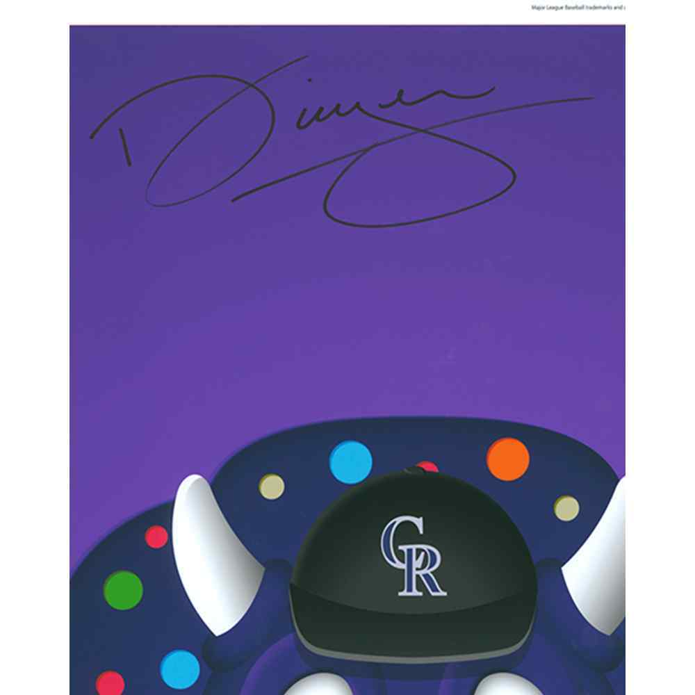 Minimalist Dinger Autographed Poster Print by Artist S. Preston | MLB ...