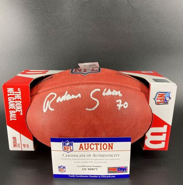NFL - Chargers Rashawn Slater Signed Authentic Football