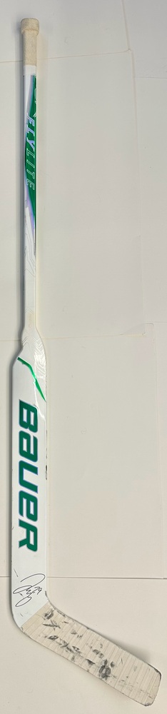 #29 Jake Oettinger Game Used Stick - Autographed - Dallas Stars