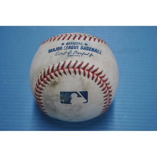 Game-Used Baseball - 2020 NLDS - San Diego Padres vs. Los Angeles Dodgers - Game 1 - Pitcher - Walker Buehler, Batters - Tommy Pham (Walk), Wil Myers (Strikeout Swinging) - Top 2