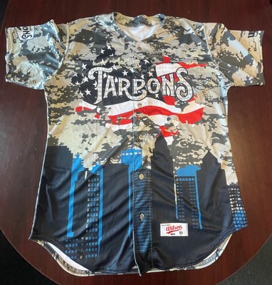 Tampa Tarpons Game Worn 4th of July Jersey #19