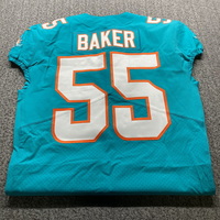 NFL - Dolphins Jerome Baker Game Issued Jersey Size 44