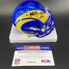 HOF - Rams Jack Youngblood Signed Mini Helmet with HOF 01 Inscription