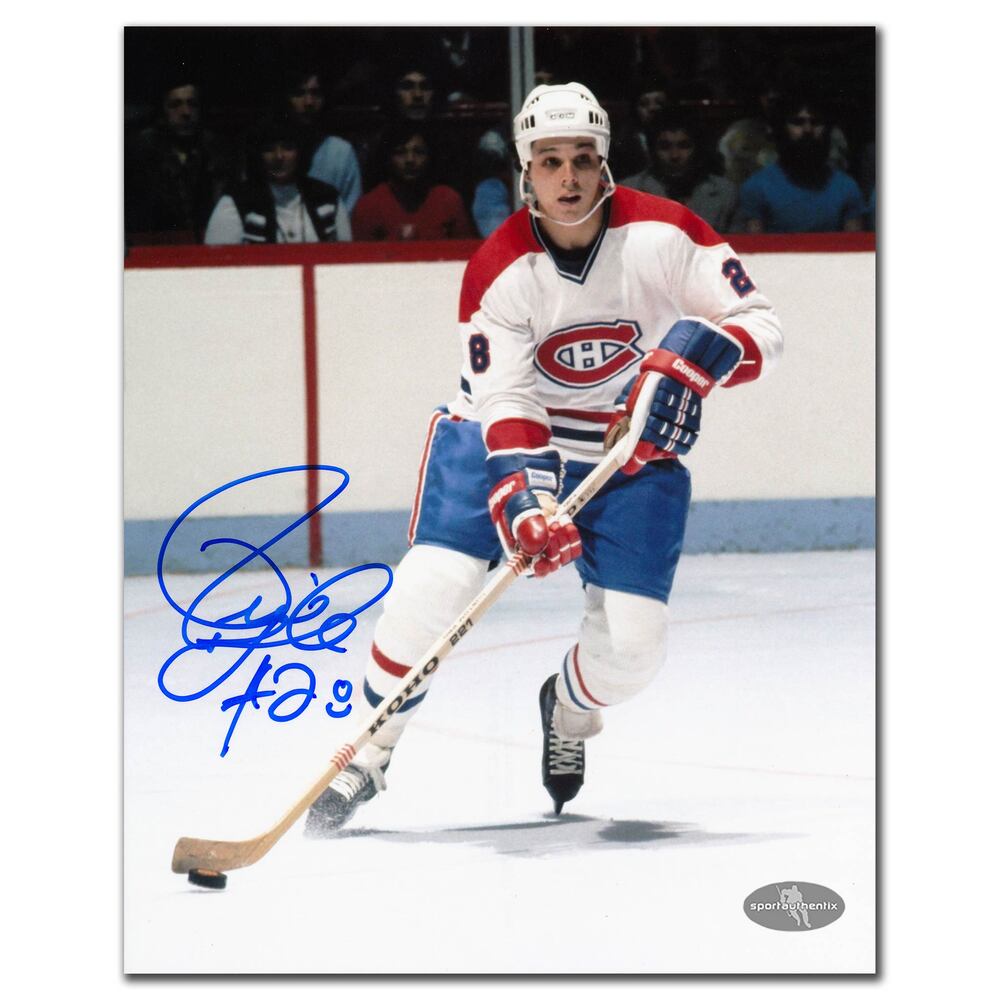 Pierre Larouche Montreal Canadiens Autographed 8x10