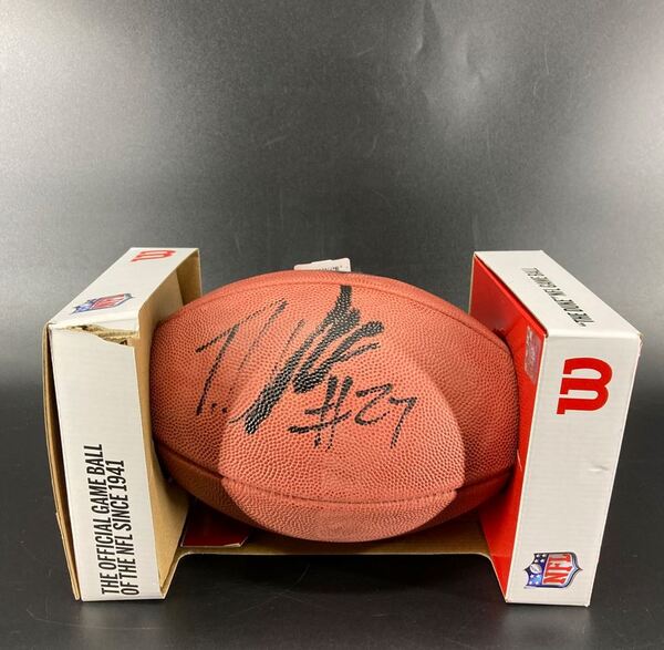 NFL - Seahawks Tariq Woolen Signed Authentic Football (Marker Bleed Duri...