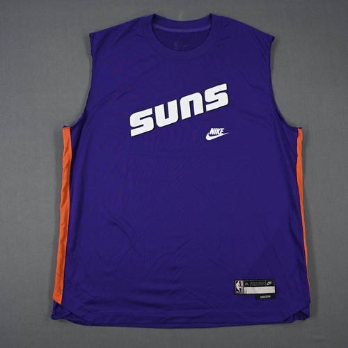Image of Booker, Devin - Phoenix Suns - Game-Issued Classic Edition Sleeveless Shooting Shirt - 2022-23 NBA Season