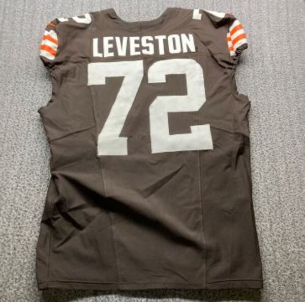 London Games - Browns KT Leveston Game Worn Jersey (10/05/2025) Size 48 ...