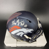 HOF - Broncos Gary Zimmerman Signed Alternate Mini Helmet with HOF 08 In...