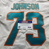 NFL - Dolphins Wesley Johnson Game Cut Jersey Size 46