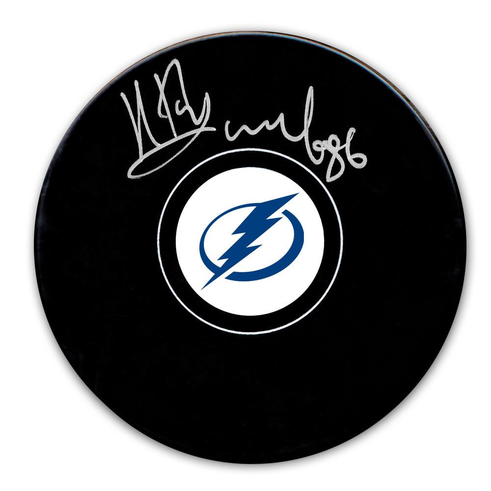 Nikita Kucherov Tampa Bay Lightning Autographed Puck