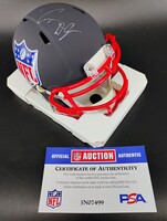 NFL - Eagles Cooper Dejean Signed Blue Shield Mini Helmet