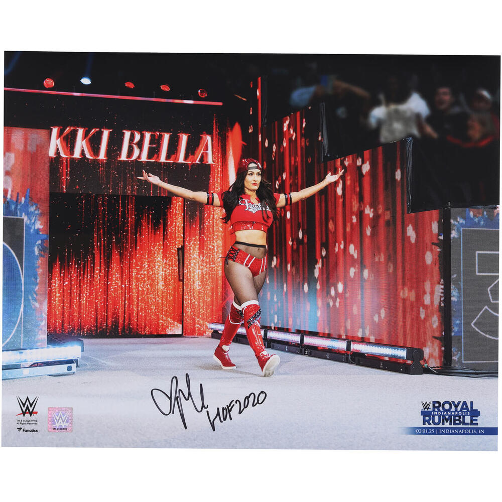 Nikki Bella Autographed Royal Rumble 2025 Return Photo with Inscription