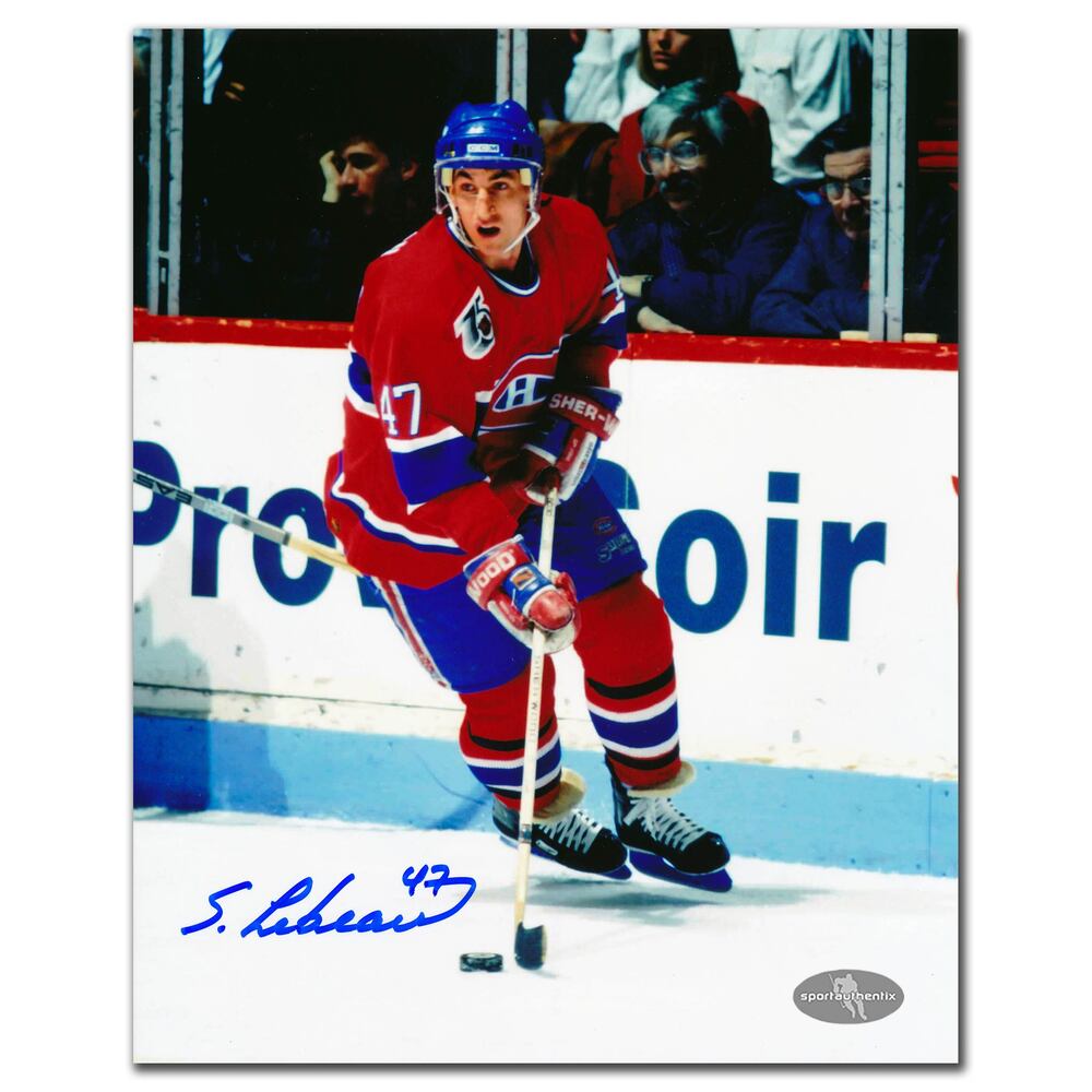 Stephan Lebeau Montreal Canadiens Autographed 8x10