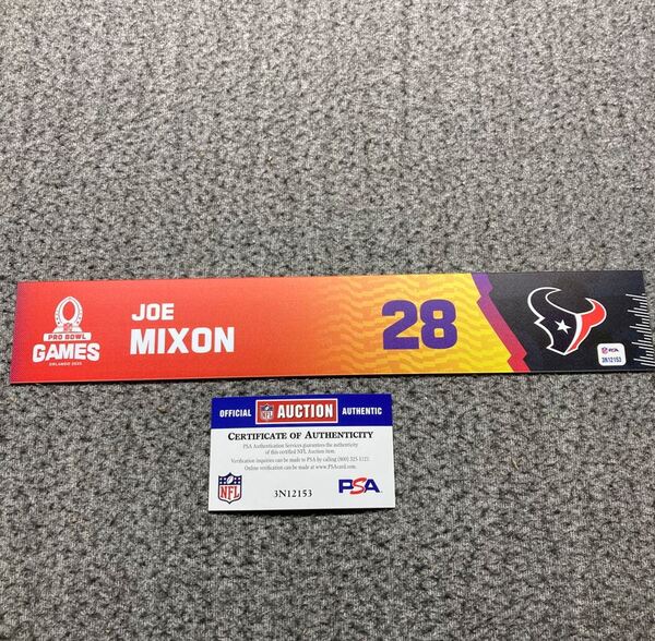 NFL - Texans Joe Mixon 2025 Pro Bowl Games Nameplate 1 of 1