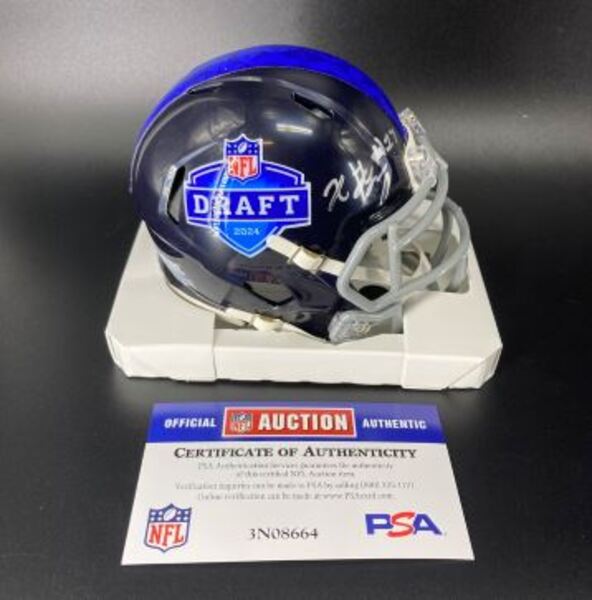NFL - Panthers Xavier Legette Signed NFL Draft Mini Helmet