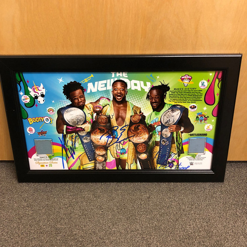 The New Day SIGNED Photo & Dual Used Canvas Plaque (Random Number)