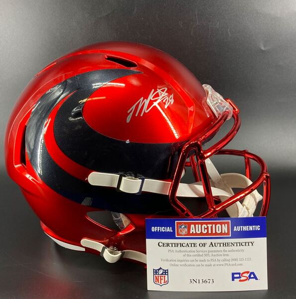NFL - Texans Joe Mixon Signed Alternate Replica Speed Helmet