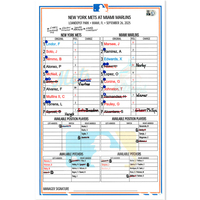Replica Lineup Card Replica Lineup Card - Juan Soto Records 37th & 38th Stolen Base of the ...